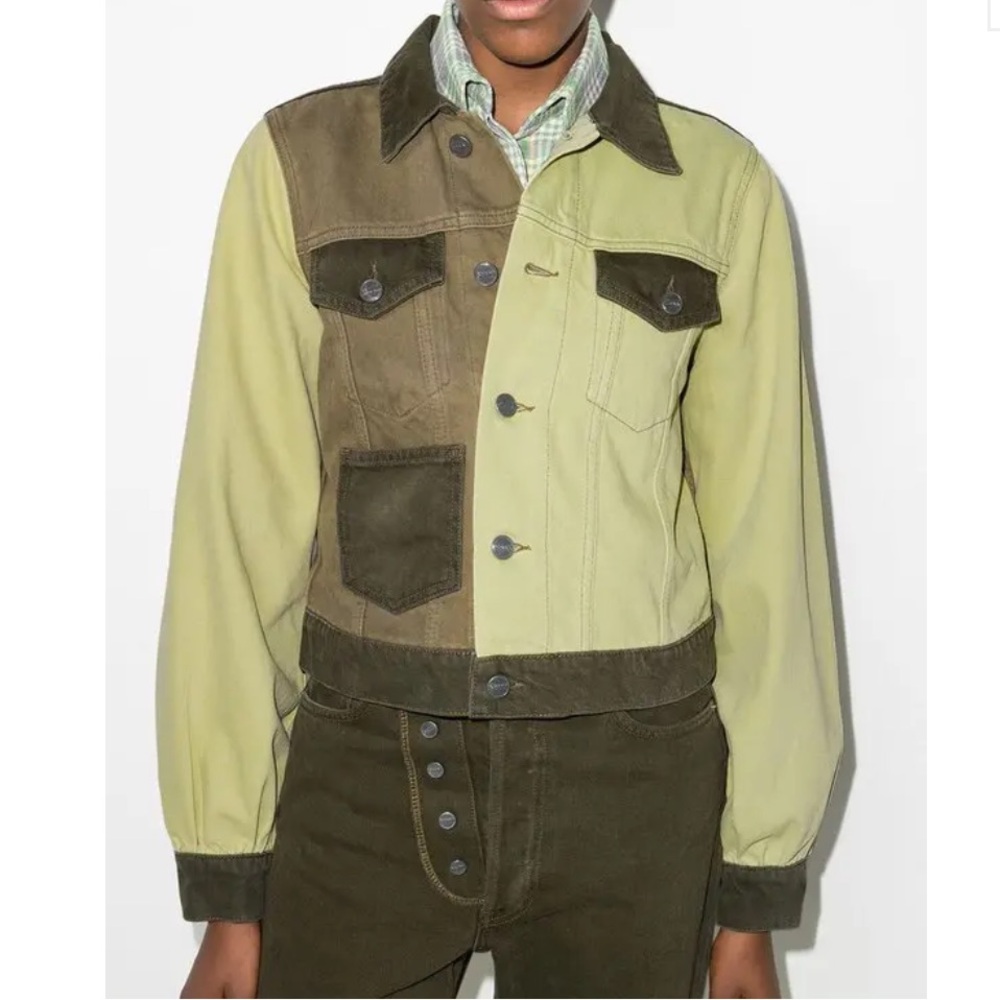 Ganni Colorblock Denim Jacket